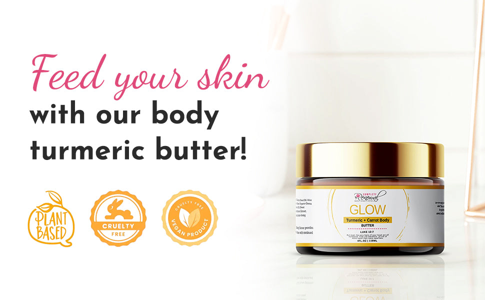 Brightening Turmeric Body Butter for Dark Spots & Hyperpigmentation