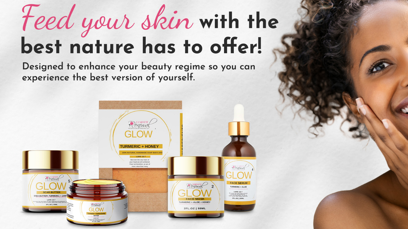 GLOW Collection: Turmeric Skincare Kit for Dark Spots, Hyperpigmentation & Melanin-Rich Skin