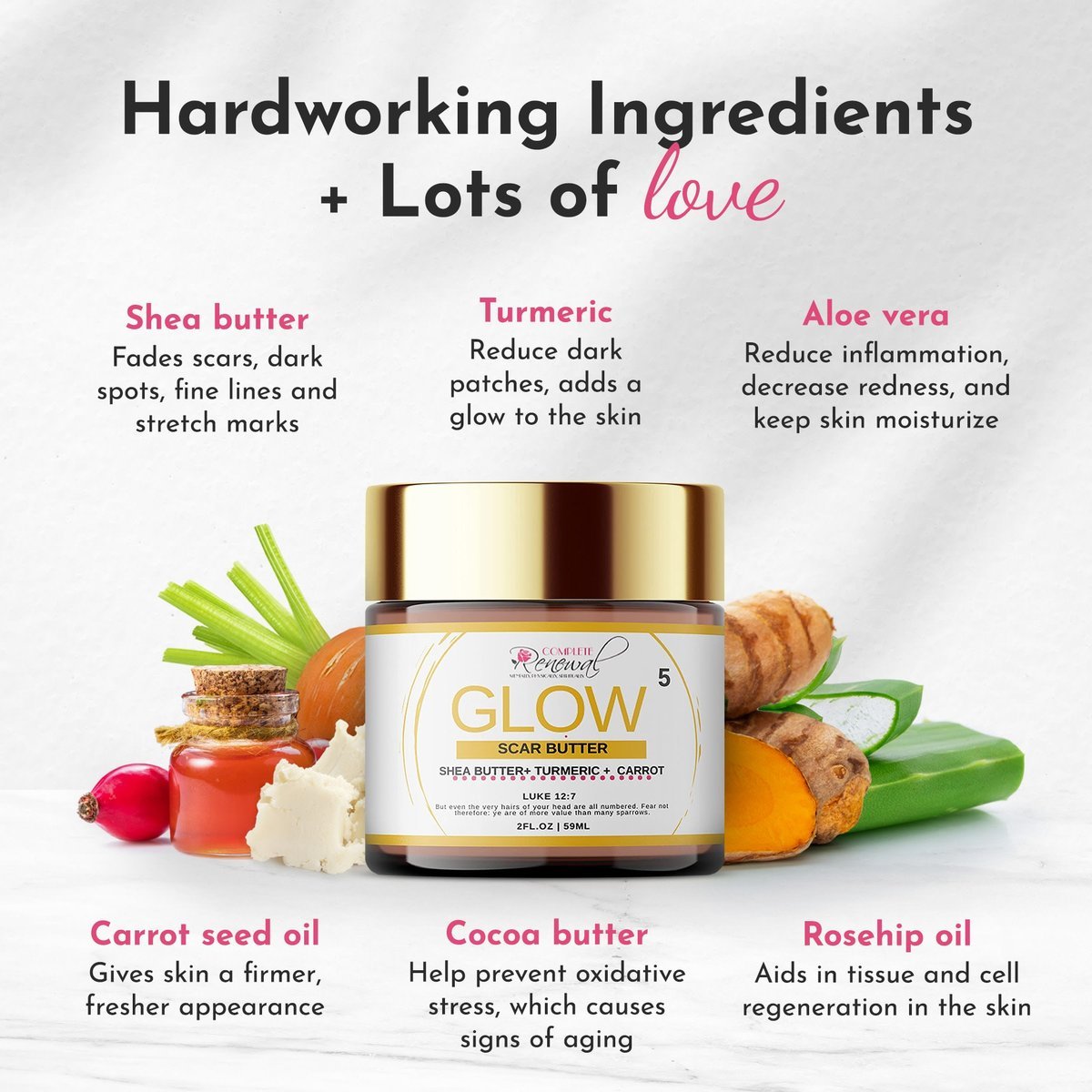 Clinical Grade Scar Fading Butter with Rosehip Oil