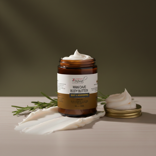 Man Cave Body Butter – Natural & Organic Men’s Moisturizer for Dry Skin, Beard & Body