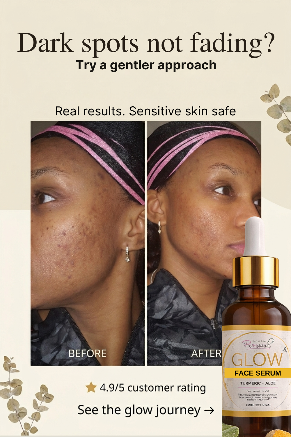 Glow Face Serum for Dark Spots & Sensitive Skin