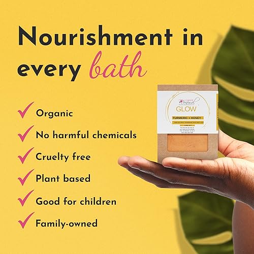 Turmeric Aloe Soap Bar with Manuka Honey | Natural Cleanser for Dark Spots, Hyperpigmentation & Glowing Ski