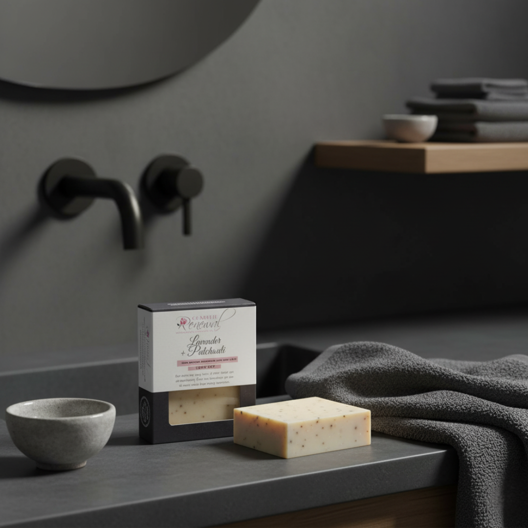 Grounding Patchouli & Lavender Artisan Soap Bar: The Ultimate Stress-Relief Shower