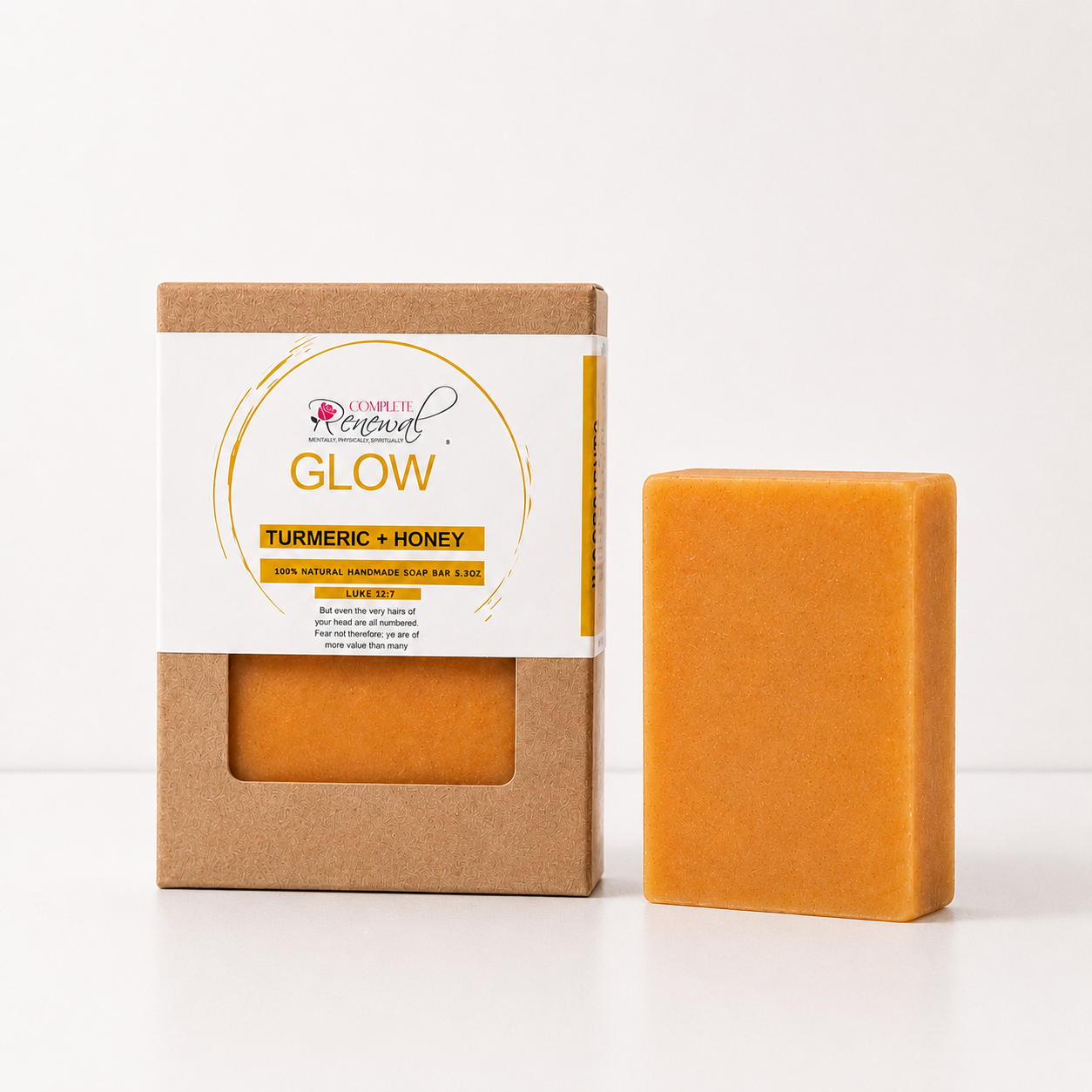 Glow Turmeric + Honey Soap Bar | Brightening Cleanser for Dull & Uneven-Looking Skin