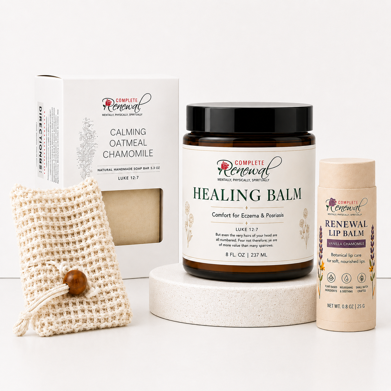 Sensitive Skin Spa Gift Set: Colloidal Oatmeal, Kit for New Moms, Eczema Relief For Dry Sensitive Skin