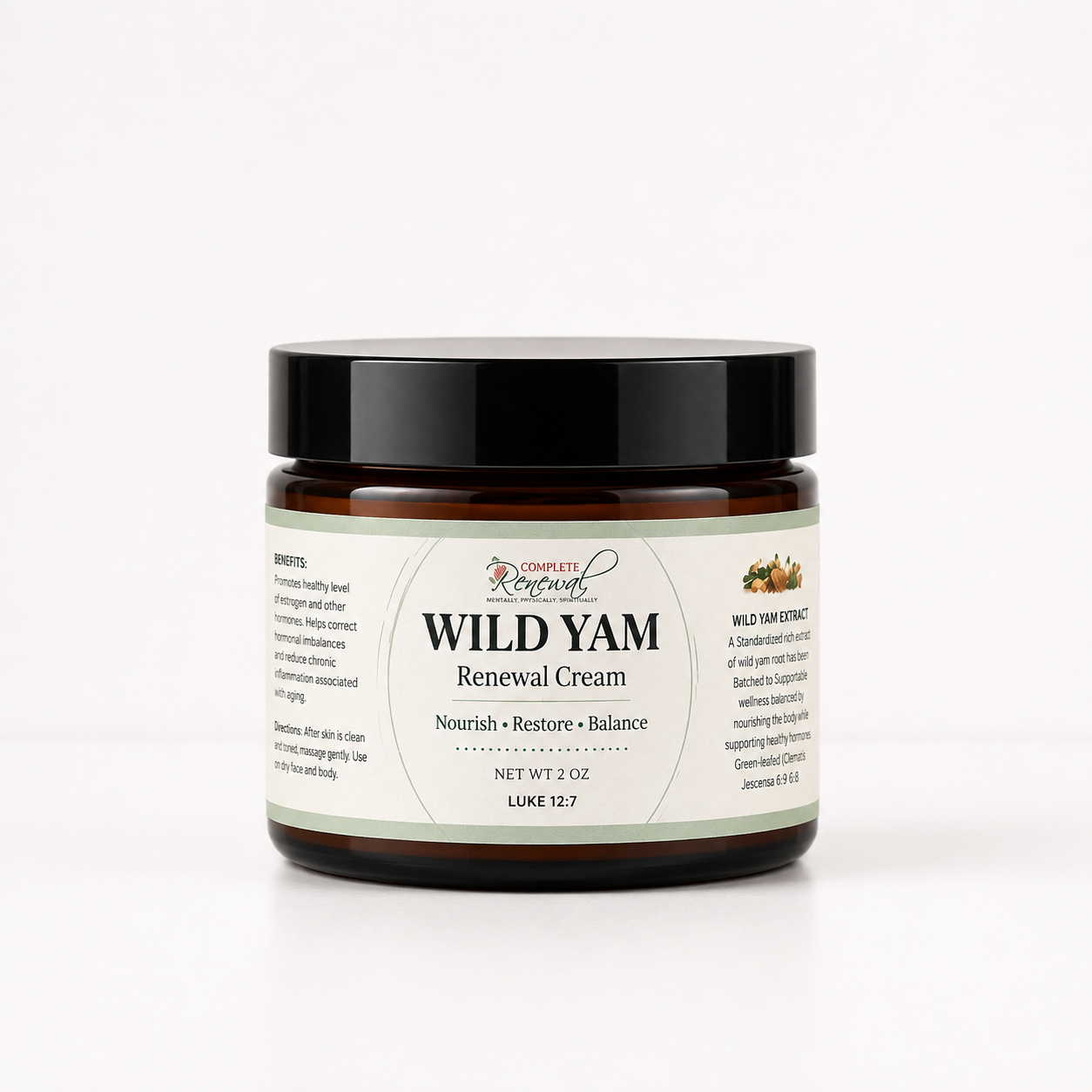 Wild Yam Renewal Cream | Botanical Women's Wellness Ritual