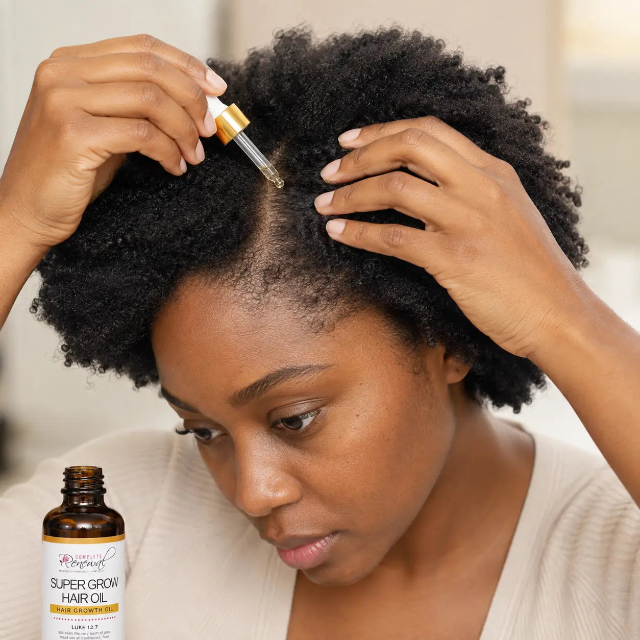 Herbal Hair + Scalp Growth Oil | For Thinning, Breakage & Length Retention