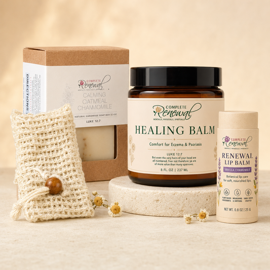 Sensitive Skin Spa Gift Set: Colloidal Oatmeal, Kit for New Moms, Eczema Relief For Dry Sensitive Skin