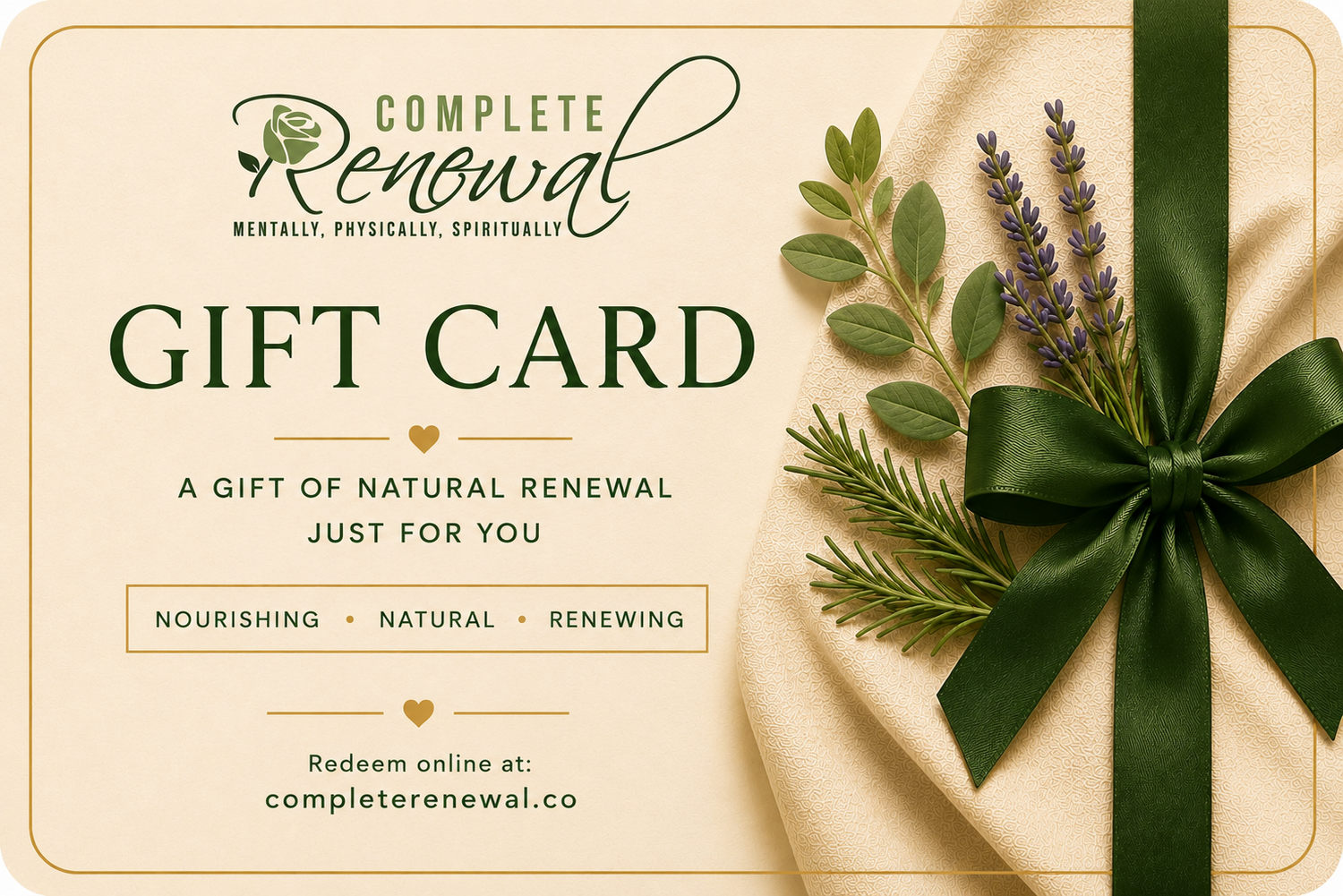 Complete Renewal Digital Gift Card